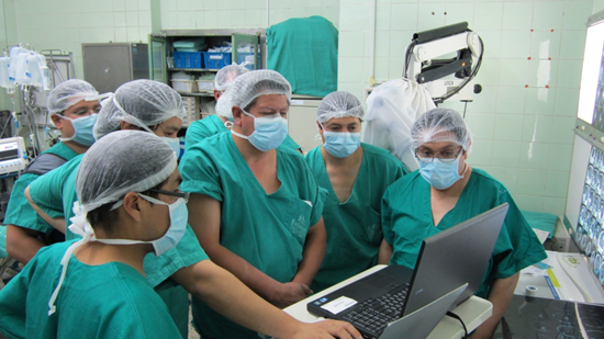 Dr Camilio Contreras Campana and team